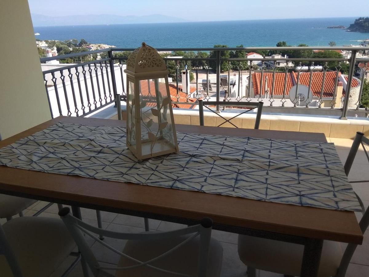 Great Sea View Apartment كافالا المظهر الخارجي الصورة